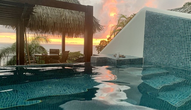 Ocean View - Villa MarLeta- Infinity Plunge Pool - Two Ensuites - Walk to Beach.
