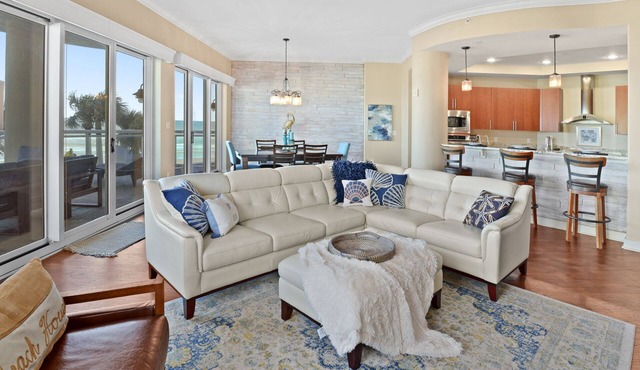 Ocean Vistas Beachfront 3 Bedroom 3 Bath Luxury Condo - Pets Welcome with a fee.