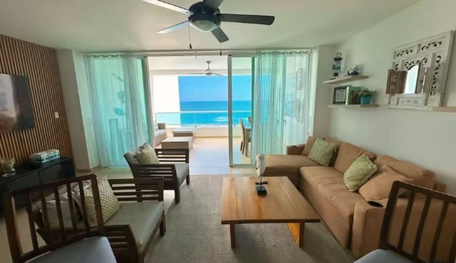 Oceanfront 2-BR in Marbella Private Beach + View