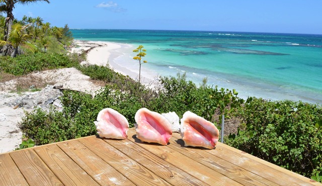 Oceanfront- Brand new Eleuthera house-directly on beach!