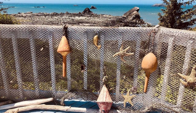 Oceanfront Bluff Home - Whale Watching, Redwoods, Wood Stove & Pet Friendly