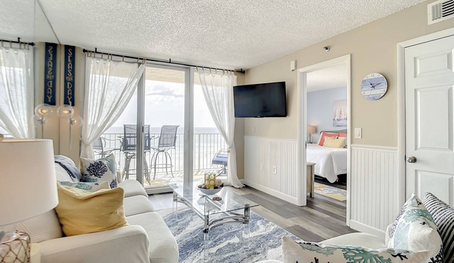 Oceanfront Condo with Pool, BBQ & Steps from Flagler Ave