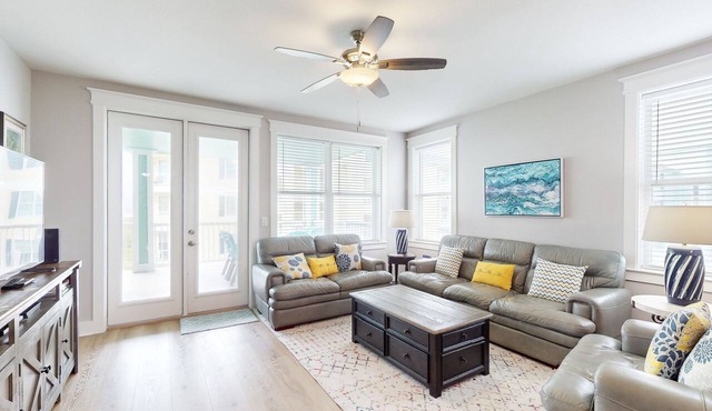 Oceanfront condo with pool, hot tub, balcony, & deck - near beach access