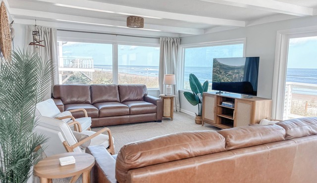 Oceanfront Escape, Grill, Hammocks, Fire Pit, & Stunning Views