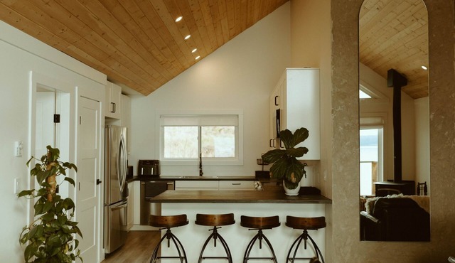 Oceanfront Getaway: Storms, Sauna (add on), Fireplace & Hot Tub (Pet Friendly)