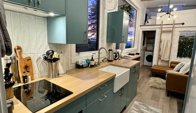 Oceanfront, newly built, modern tiny home with beach access!