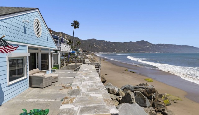 Oceanfront Oasis at Faria Beach: Steps to the Sand, Surf & Sea