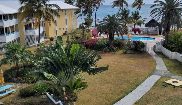 Oceanfront Oasis; Fun family retreat, with private pool, snorkeling steps away.