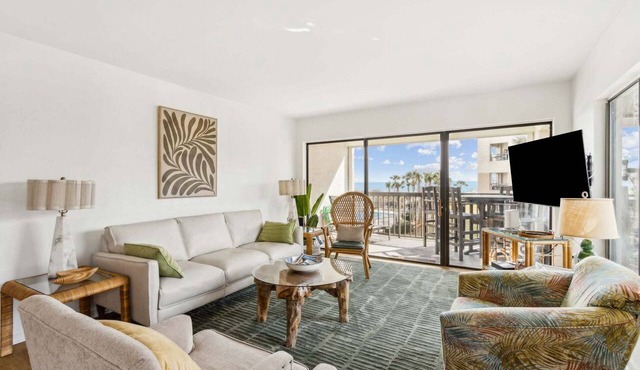 Oceanfront | Private Balcony | Totally Renovated 2nd Floor Amelia Surf and Racquet Condo