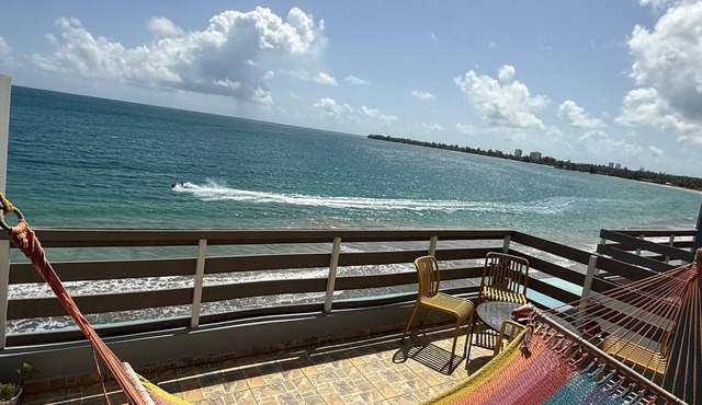 Oceanfront Rooftop Paradise on Luquillo Beach 2-bedroom condo Puerto Rico Island