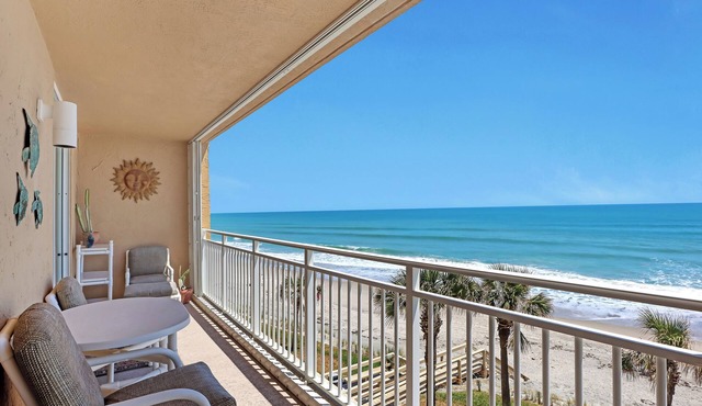 Oceanfront 2BR 2BA Condo Indian Harbour Beach Coastal Charm, #403