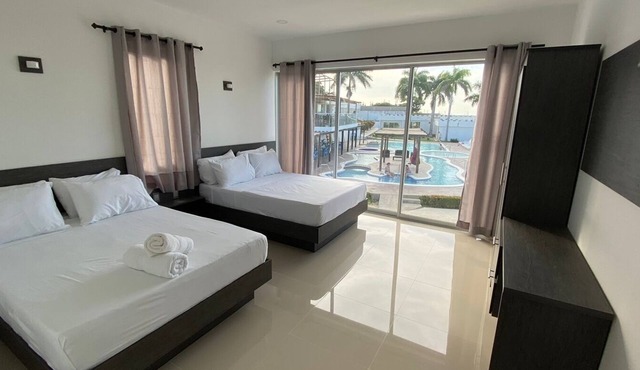 Oceanfront villas steps from the shore