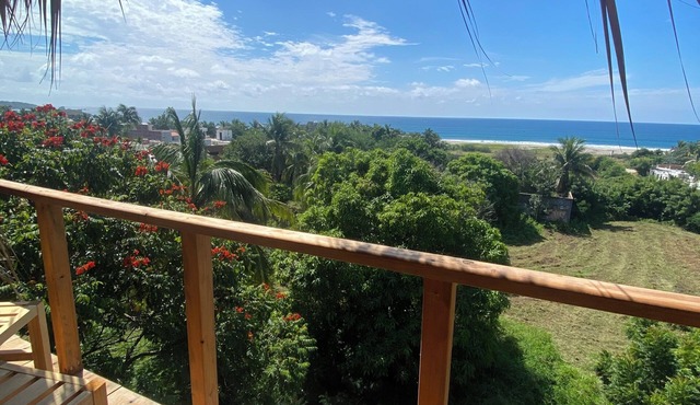 Oceanview cabin with AC in Brisas de Zicatela - 2 bedrooms