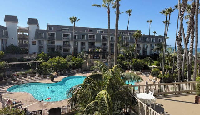 Oceanviews from the Balcony in 1 Bd Condo with Pool, Spa, and Fitness Center