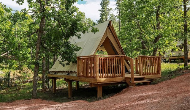 Off-Grid A-Frame Tent with Stargazing & Nature Escape in Hermosa, South Dakota