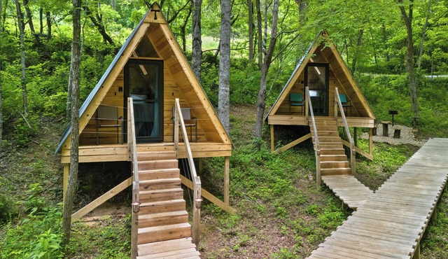 Off-Grid Mini A-Frame in Hartford, TN- Cabin T