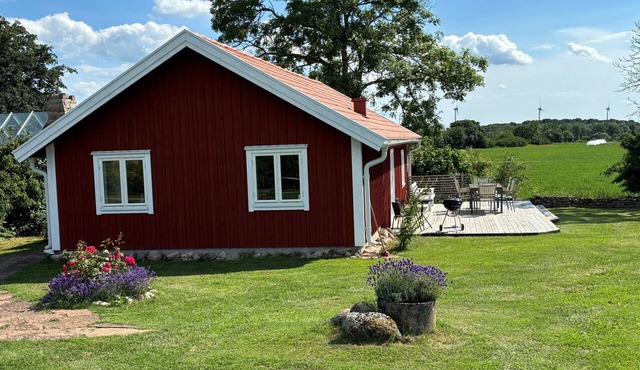 Öland between windmill and nature reserve