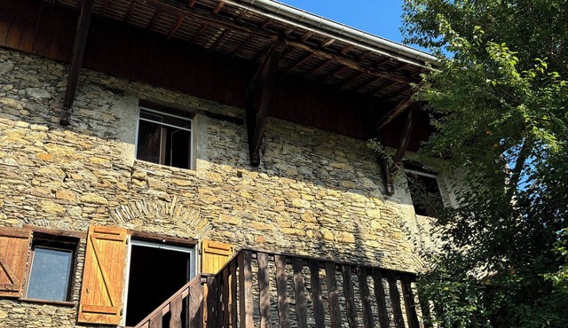 Old house in a small Savoyard village
