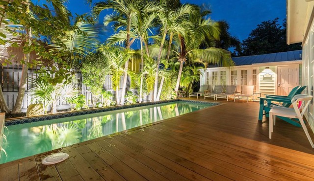 Old Town Key West Compound with Pool, Parking and Privacy One Block Off Duval!