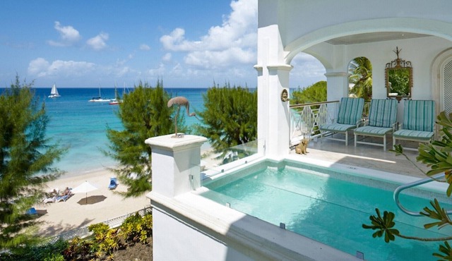 OLD TREES BARBADOS- PAYNES BAY BEACH FRONT VILLA WITH PLUNGE POOL