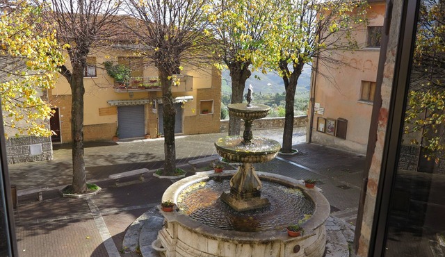 Old Tuscan house in the medieval village of Castiglione d'Orcia