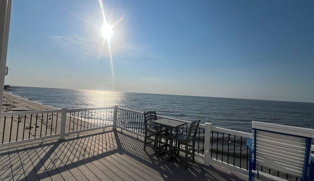 On The Beach. Cape May county beach cottage with breathtaking sunset views.