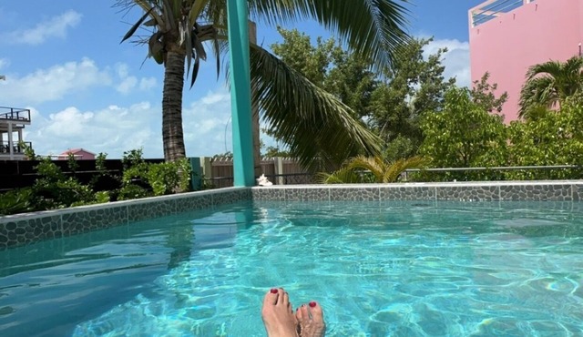 On the Hook! Sunset Cabana by the Caribbean Sea