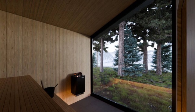 On the River | Modern A-frame w/Private Sauna, Golden BC (CABN A)