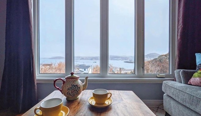 On the Rocks Overlooking the Sea