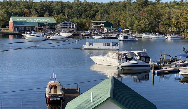 On the water, 35' DOCK SPACE! CENTER OF NAPLES! Access to Sebago and Long Lakes