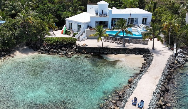 ONE BEACH ROAD; 6 Bedroom, 5 1/2 Bath Beachfront Oasis St Thomas VI