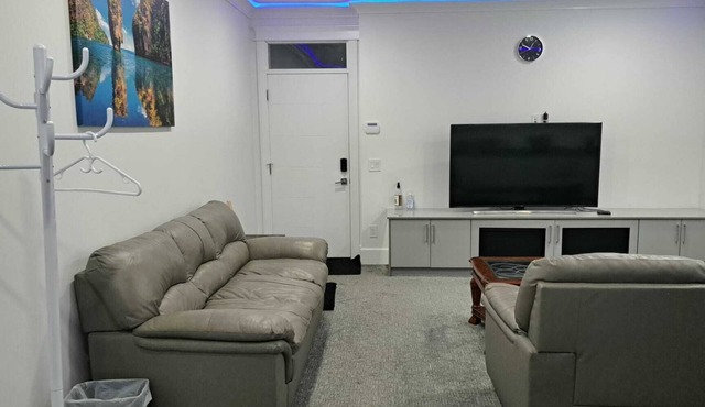 One bed room Executive Suite with private entry and living Room and Kitchenet