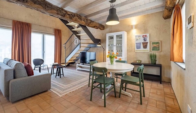 One Bedroom Loft Style Apartment in Restored Farmhouse