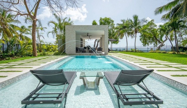 Onyx Villa - Stunning Beachfront Contemporary 5-bedroom villa on the West Coast of Barbados