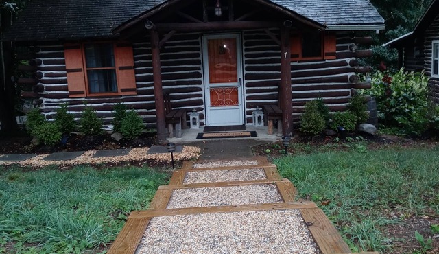 Original Chestnut Log Cabin In A Lake Community