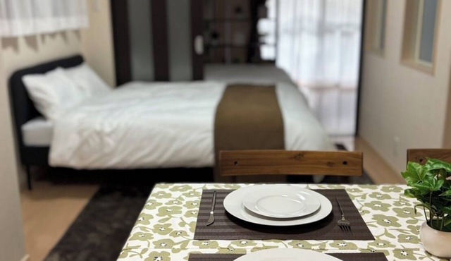 Osaka Castle, Nakanoshima and Osaka-Tenmangu/Orizuru Kitchen Apartment 202