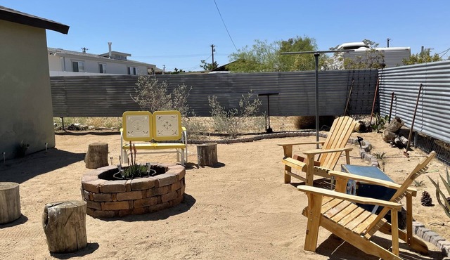 Our cute two bedroom cottage is just 6 blocks from downtown Joshua Tree!