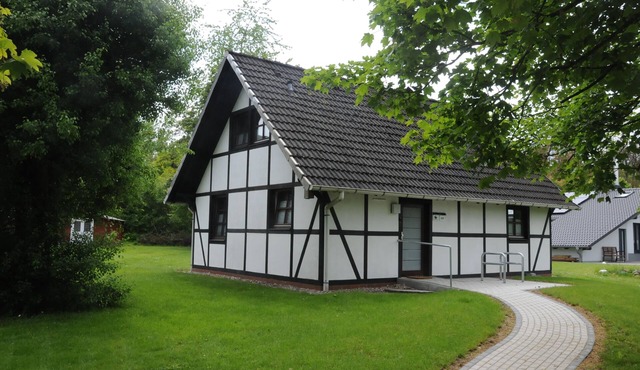 Our Knüllperle half timbered holiday home next to Silbersee lake in Frielendorf