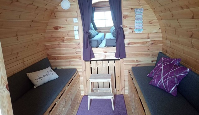 Overnight barrel - large barrel with small terrace