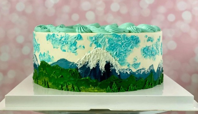 Paint Mount Rainier: Asian Bakery Workshop at #1 Culinary School