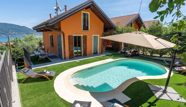 Palmito villa with pool in Baveno