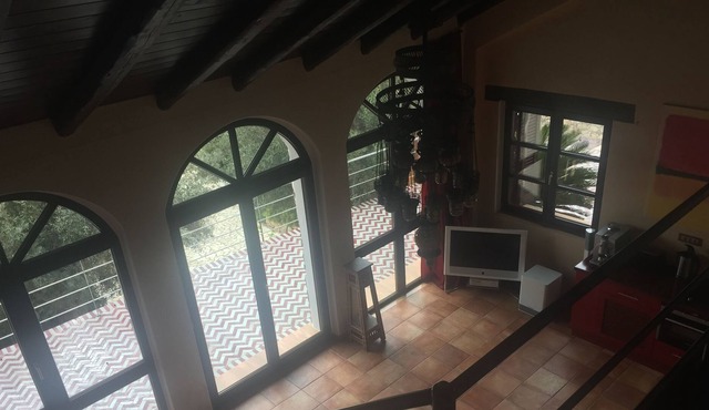 Pano Risa Apartment Roxanie, 100 m² pool, sea view, large garden with palms