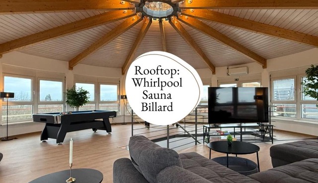 Panorama Penthouse mit Dachterrasse - Sauna & Whirlpool