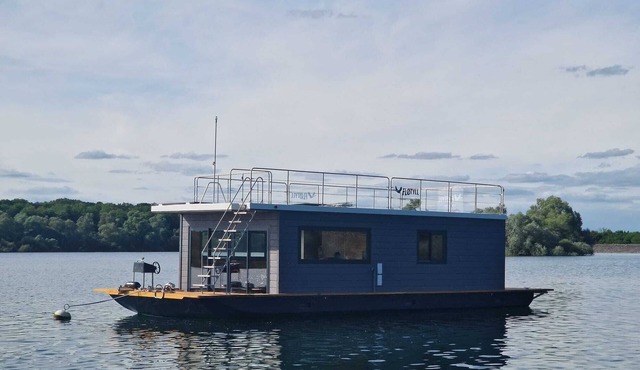 Panoramic electric boat, sail on the Lac du Der without a license. Nemours