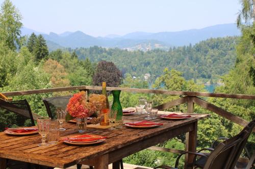 Panoramic Forest Chalet Bled Lake and Castle View
