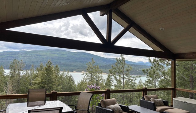 Panoramic Lake Koocanusa View from The Eagles Nest at Abayance Bay