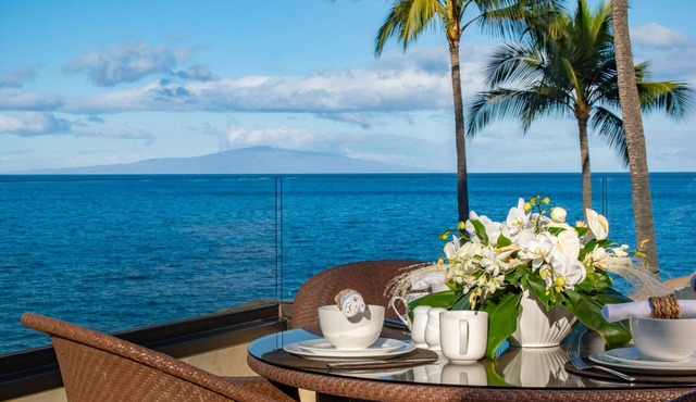 PANORAMIC OCEAN FRONT SUNNY SURF E301 AT MAKENA SURF!