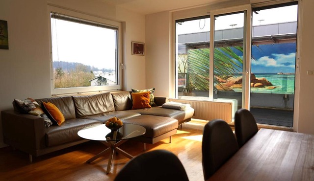 Panoramic Rooftop Suite with Terrace and Parking