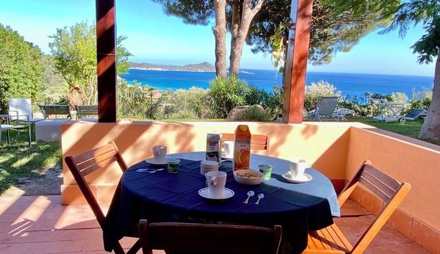 Panoramic sea view villa with large garden