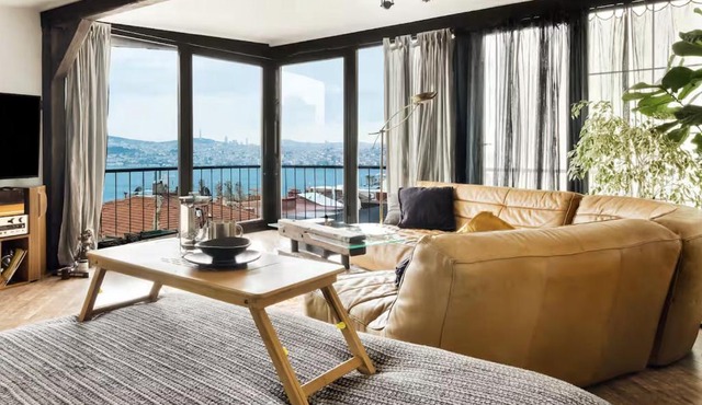Panoramic Sea View Loft with Terrace BBQ